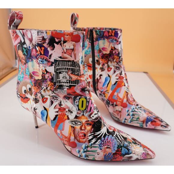 Christian Louboutin Epic Pointed Toe Bootie Size 42 12 NIB $1245 Oh Xtian Print - Picture 9 of 11